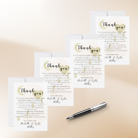 Danke Note Card Oh Babies! Neutrale Twins