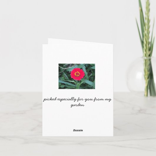 Danke notecard (Rückseite)