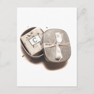 Danke Notecard - "C"-Monogramm Postkarte