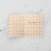 Danke, notecard zusammenzubacken dankeskarte (Innenseite)