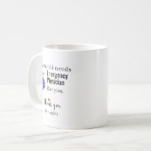 Danke Notfallarzt Benutzerdefinierter Name Kaffeetasse (Vorderseite Links)