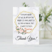 Danke Nurse Card - Nurse Day - Nurse Wochenkarte (Stehend Vorderseite)