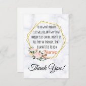 Danke Nurse Card - Nurse Day - Nurse Wochenkarte (Vorne/Hinten)