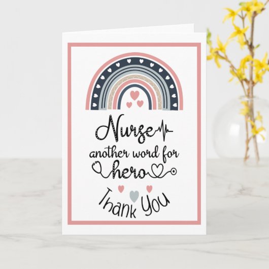 Danke, Nurse Hero Karte (Gelbe Blume)