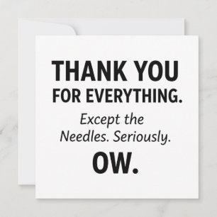 Danke, Nurse Karte