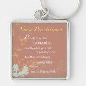 Danke Nurse Practitioner, Brown Schlüsselanhänger (Vorne)