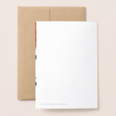 Danke, Nurse. Rose und Stethoscope Folienkarte (Rückseite mit Umschlag)