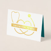 Danke, Nurse. Stethoscope und Daisy Luxury Folienkarte (Vorderseite)