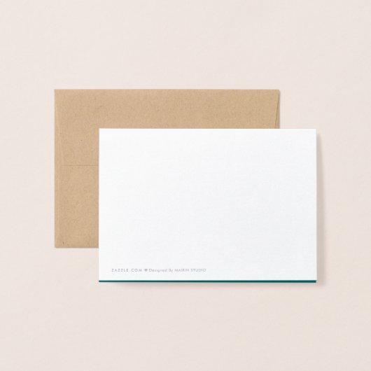 Danke, Nurse. Stethoscope und Daisy Luxury Folienkarte (Rückseite mit Umschlag)