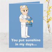 Danke, Nurse Sunshine Karte (Gelbe Blume)