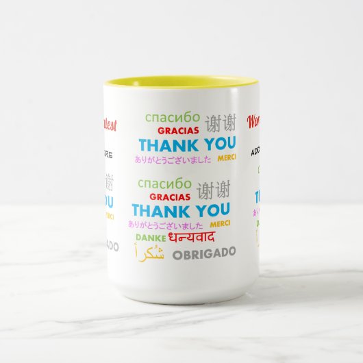 Danke NURSE - weltbeste Diff-Sprachen Tasse (Zentrum)