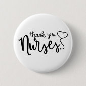Danke, Nurses | Extravagantes Skript Button (Vorderseite)