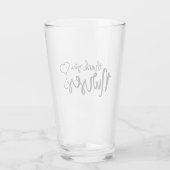 Danke Nurses| Extravagantes Skript Glas (Rückseite)