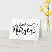 Danke, Nurses | Extravagantes Skript Karte (Gelbe Blume)