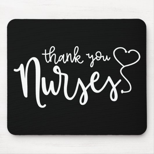 Danke, Nurses | Extravagantes Skript Mousepad (Vorne)