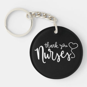 Danke Nurses  Extravagantes Skript Schlüsselanhänger
