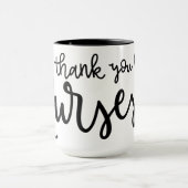 Danke Nurses| Extravagantes Skript Tasse (Zentrum)