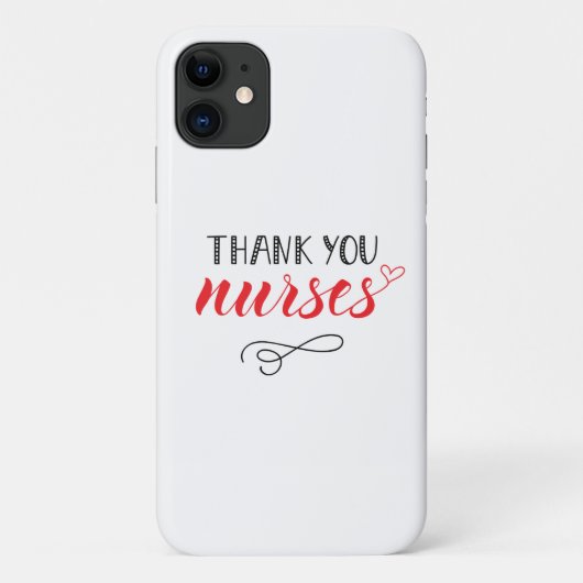 Danke Nurses| Fun Schriftart Case-Mate iPhone Hülle (Rückseite)