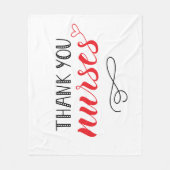 Danke Nurses| Fun Schriftart Fleecedecke (Vorderseite)