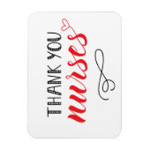 Danke, Nurses | Fun Schriftart Magnet (Vertikal)