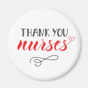 Danke, Nurses   Fun Schriftart Magnet