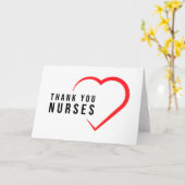 Danke, Nurses | Heart Red Karte (Gelbe Blume)