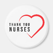 Danke, Nurses | Heart Red Magnet (Vorne)