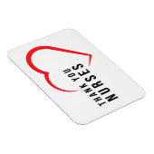 Danke, Nurses | Heart Red Magnet (Rechte Seite)