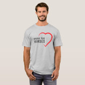 Danke Nurses| Herz Rot T-Shirt (Vorne ganz)