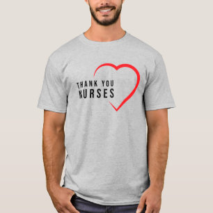 Danke Nurses  Herz Rot T-Shirt