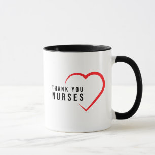 Danke Nurses Herz Rot Tasse