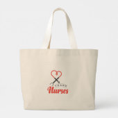 Danke Nurses Jumbo Stoffbeutel (Rückseite)