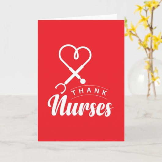 Danke Nurses Karte (Gelbe Blume)