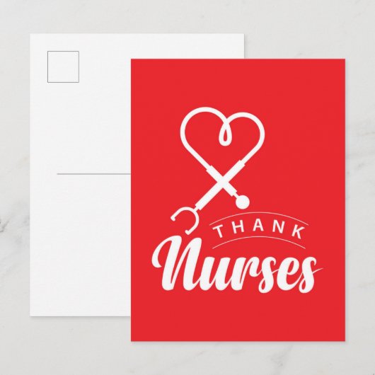 Danke Nurses Postkarte (Vorne/Hinten)