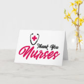 Danke, Nurses | Rosa Karte (Gelbe Blume)