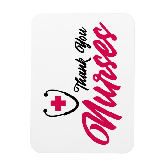 Danke, Nurses | Rosa Magnet (Vertikal)