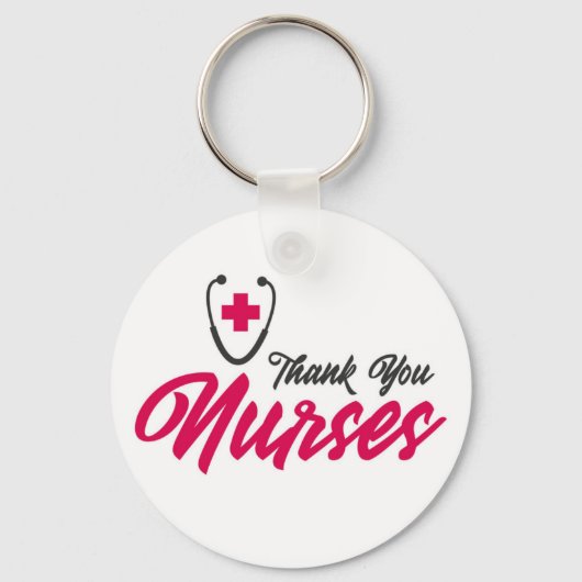 Danke, Nurses | Rosa Schlüsselanhänger (Vorderseite)