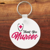 Danke, Nurses | Rosa Schlüsselanhänger (Vorderseite)
