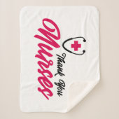 Danke Nurses| Rosa Sherpadecke (Vorderseite)