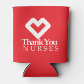Danke, Nurses | Rotes Herz Dosenkühler (Vorderseite)