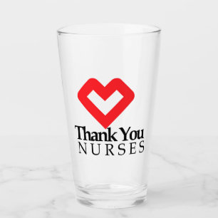 Danke Nurses Rotes Herz Glas