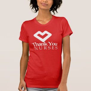 Danke Nurses  Rotes Herz T-Shirt