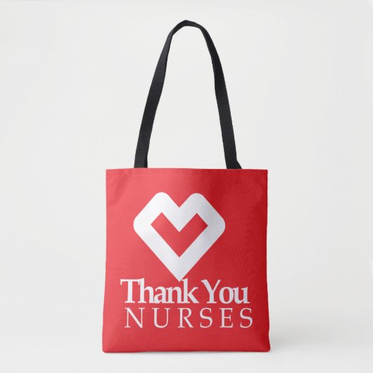 Danke Nurses| Rotes Herz Tasche (Vorderseite)