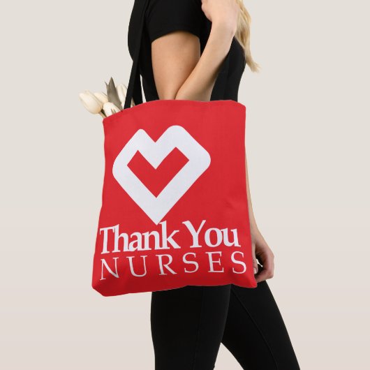 Danke Nurses| Rotes Herz Tasche (Von Nahem)
