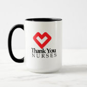 Danke Nurses| Rotes Herz Tasse (Links)