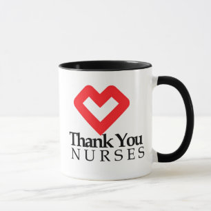 Danke Nurses  Rotes Herz Tasse