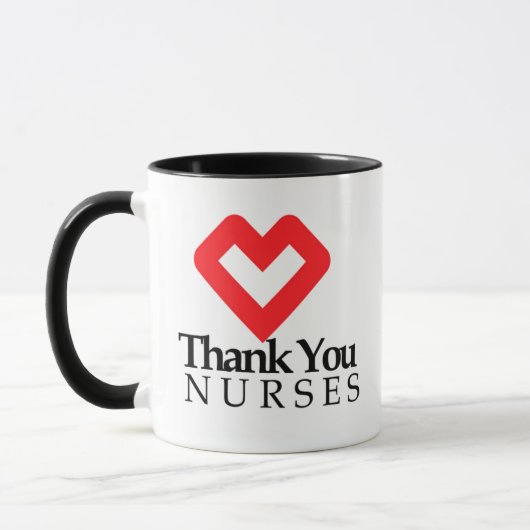 Danke Nurses| Rotes Herz Tasse (Links)