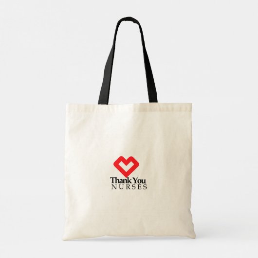 Danke, Nurses | Rotes Herz Tragetasche (Rückseite)