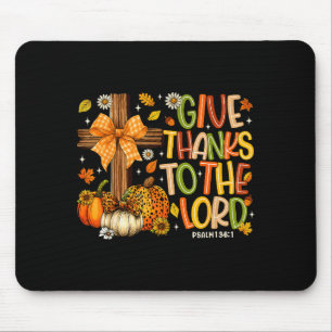 Danke O Herr Herbst-Kürbis-Erntedank C Mousepad