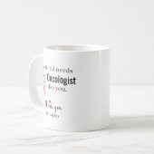 Danke Onkologe Benutzerdefinierter Name Kaffeetasse (Vorderseite Links)